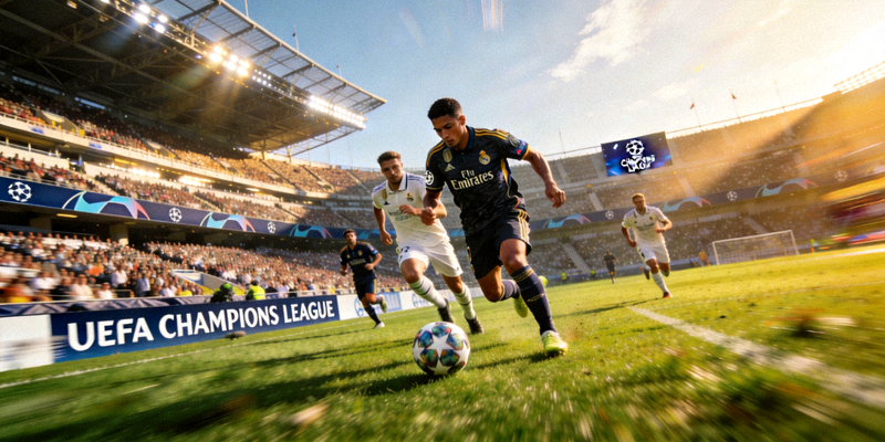 欧洲冠军联赛足球比赛精彩瞬间高清图片